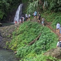 Beautiful Seven Sisters Falls waterfall hike in Grenada