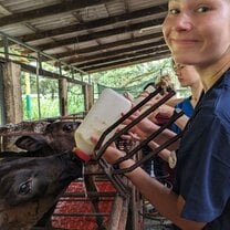 I could never pick a favorite day of the trip, but hanging out at the calf farm and feeding the baby's was definitely one of my top 22 days!  