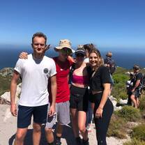 Zoe (far right) with friends from the VACorps program