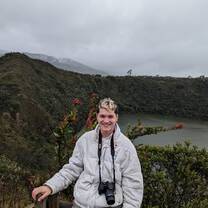 Me at Guatavita lagoon on a weekend away, not far from Bogota