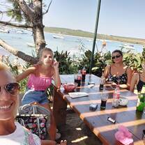 Spending our break on a nearby island