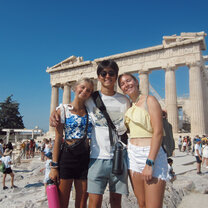 Us at the Acropolis in Athens!!