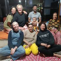 My home stay with a family of six and two other volunteers 