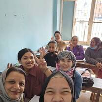 Me at the women's empowerment school in Nepal 