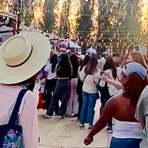 September 18th is Chile's Independence Day, and celebrations are all out! This fonda is in Parque Los Condes.