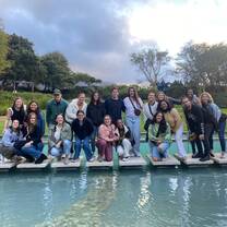 A group photo during a program activity to the Constantia winelands!