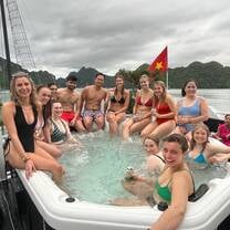 Hot tub on the overnight boat