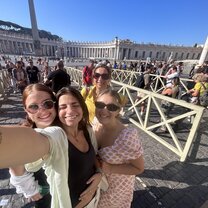 St. Peter's Basilica with our Professor
