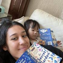 Reading books with my bestie