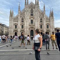 My first time at the Duomo di Milano, a central point for my experience abroad. 