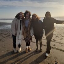 Sunset at the beach.