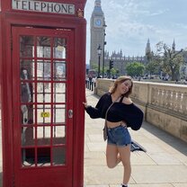A photo of me in front of Big Ben!
