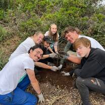 Our forrest crew planting the final tree of the planting season 