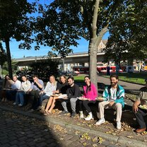 Breakfast at the Centre in summertime 