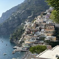 After a hike over The Path of Gods you end with a view of Positano