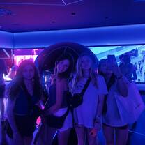 My new friends in the Barcelona Stadium!