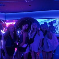 My new friends in the Barcelona Stadium!