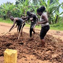 Mixing Mud for Stove-Making
