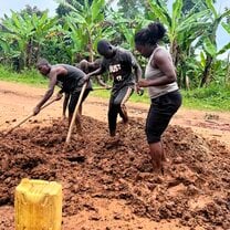 Mixing Mud for Stove-Making