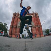 Skateboarding around Barcelona