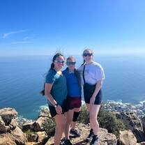 With my friends during a hike to the top of Table Mountain