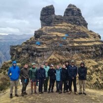 Our group at Waqra Pukara in Peru