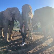With my new friends in Cape Town