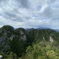From the top of Tiger Temple in Krabi.