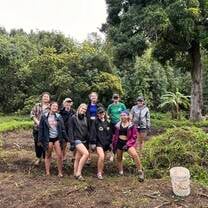 Myself and other volunteers doing work in Hawaii 