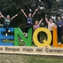 Our team on our way to the primary school!
