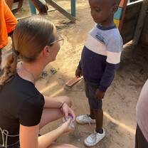 Working with the kids 