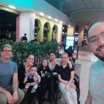 Dinner out with my Tico family