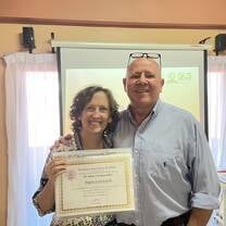 My TEFL cert with my instructor Cillian