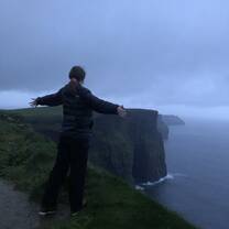 The wild Cliffs of Moher in Co. Clare.