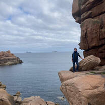 Photo from La Côte de Granite Rose, which I visited with my host family.
