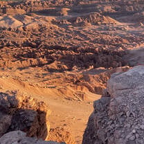 Please enjoy this other-worldly photo of Valle de Luna in the Atacama Desert, Northern Chile