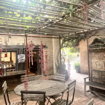 This is the courtyard where you enjoy meals with classmates and tutoring in between classes!