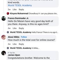 Feedback from people