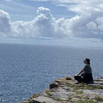 Me at the cliffs of the Aran Island Inisheer