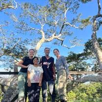 With the Taricaya team on m top is a tree of 40mts observing bird behaviour
