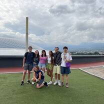 My friends and I on top of the Oxígeno mall roof!