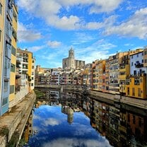 Girona city center, Catalonia, Spain