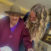 Volunteering with the elderly