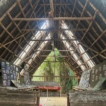 The main community hut where all the meals and group events happen. 