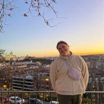 Watching the sunset in Madrid on my very last night.