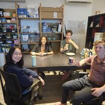Me and my fellow interns in the office