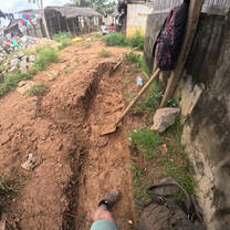 Drainage ditch digging in Ampangorina 