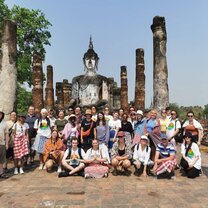 Traveling around Thailand before our school placements