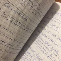 Writing notes...