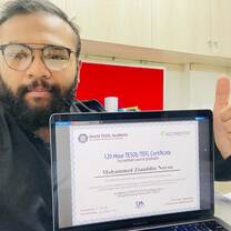 Holding TESOL Certificate. 